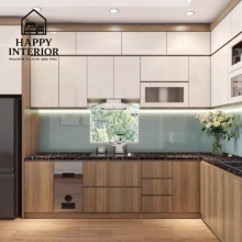 Mẫu Tủ Bếp Gỗ Công Nghiệp MS129