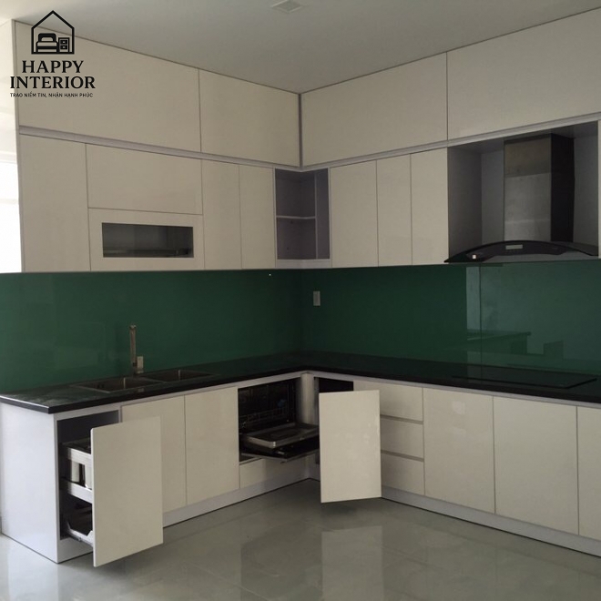 Mẫu Tủ Bếp Gỗ Công Nghiệp MS133