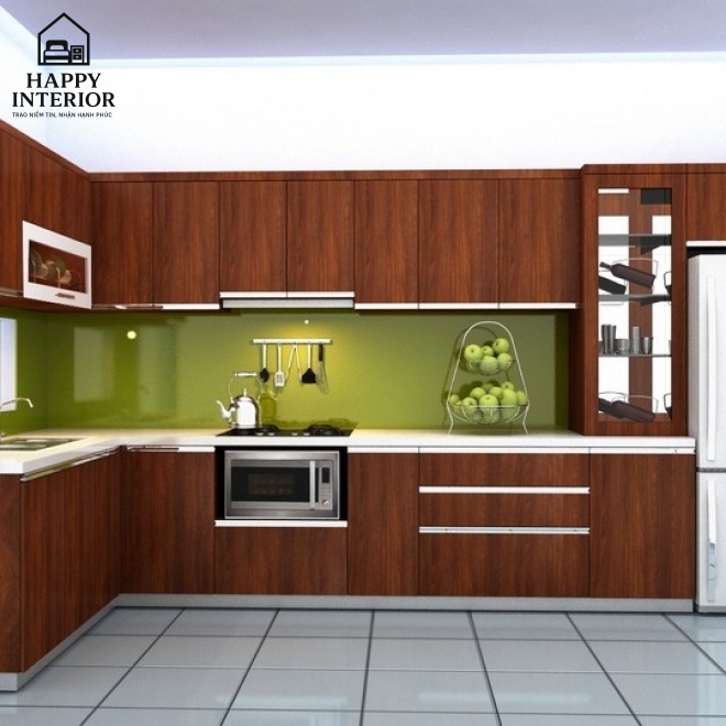 Mẫu Tủ Bếp Gỗ Công Nghiệp MS138