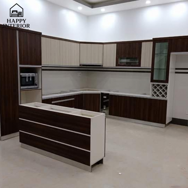 Mẫu Tủ Bếp Gỗ Công Nghiệp MS119